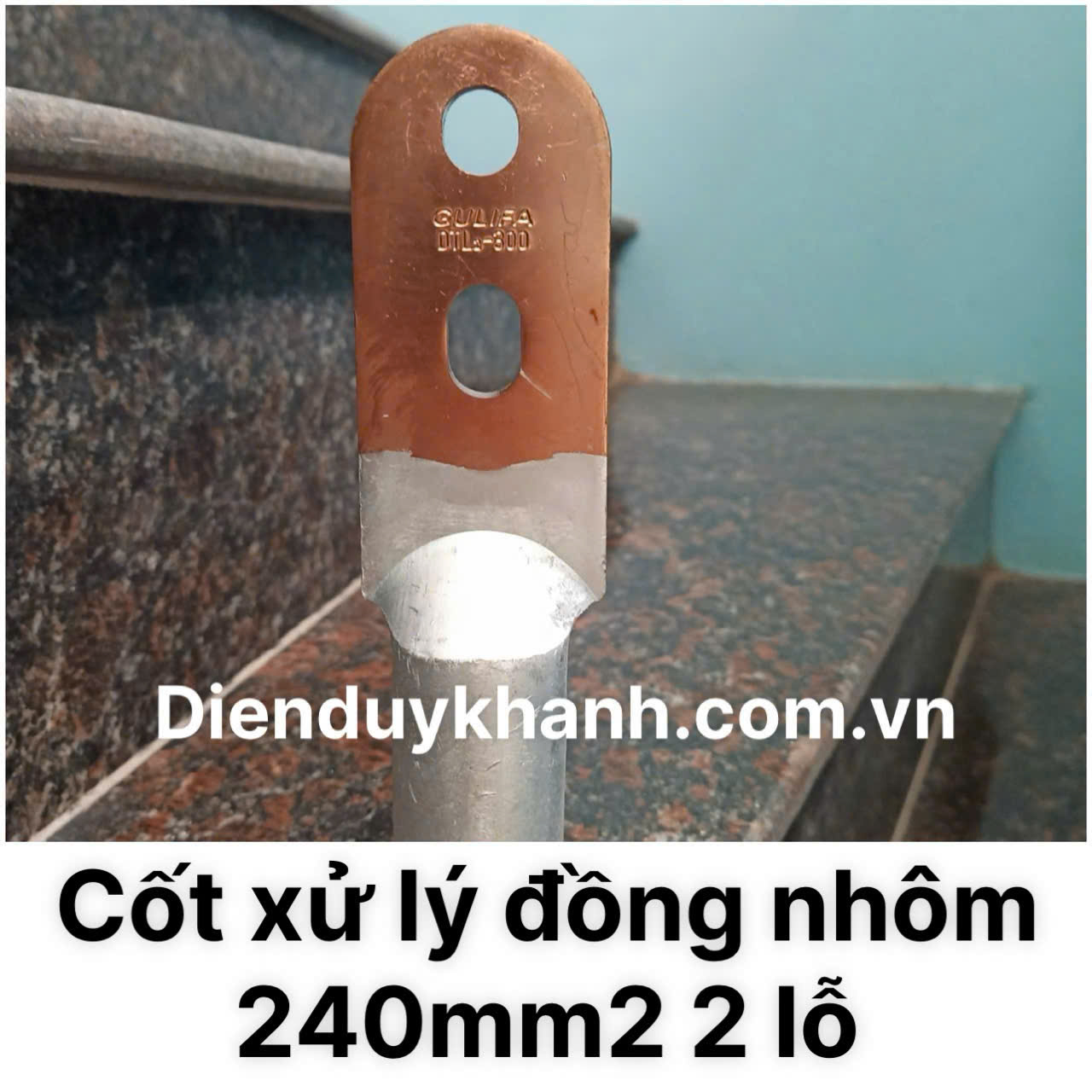 Đầu Cốt Xử Lý Đồng Nhôm 240mm2 2 Lỗ